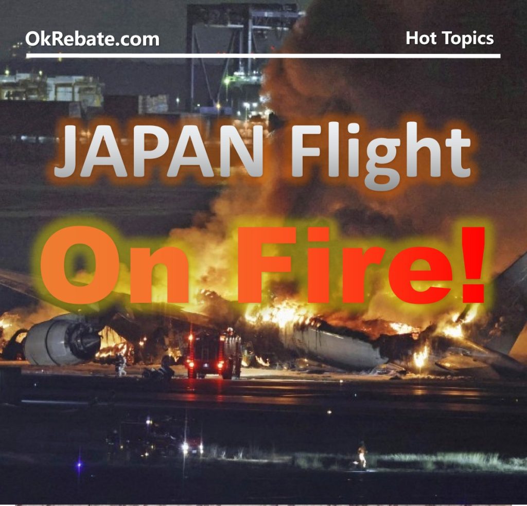 Japan Airlines Plane Emergency Landing Fire